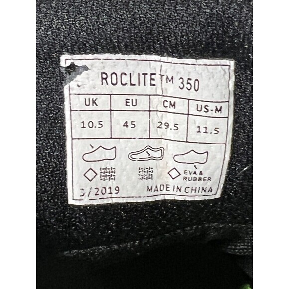 Inov-8 Roclite 350 Black/Blue Trail Running Shoes Sneakers Hiking‎ Sz 11.5 - Picture 6 of 8